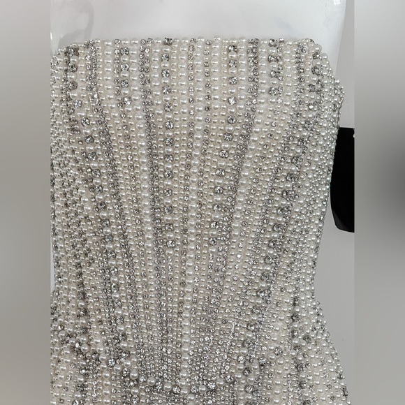 Retrofete Esmeray Strapless Embellished Dress Size S $1598 - Picture 7 of 16